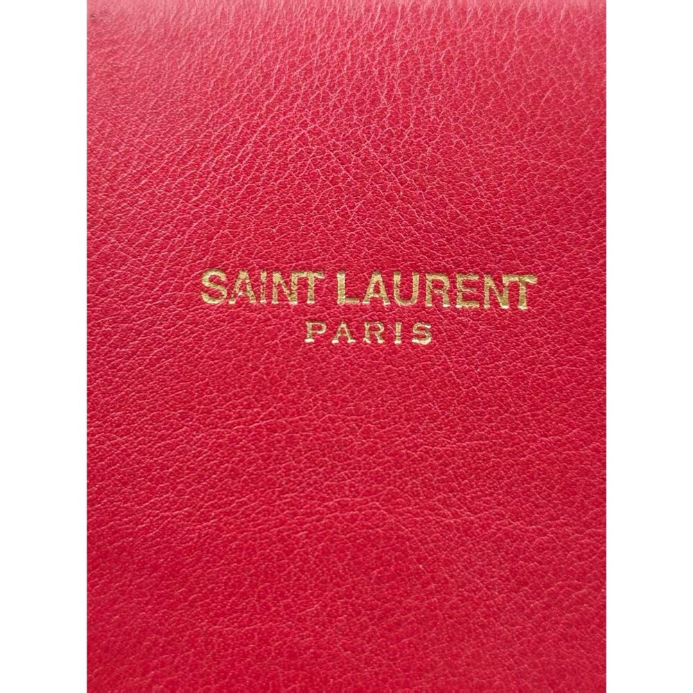 Pre-owned Yves Saint Laurent Calfskin Small Sac de Jour Handbag Red - Picture 11 of 16